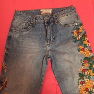 Embroidered jeans